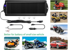 Car Battery Trickle Charger & Maintainer 12V Solar Panel Power Battery Charger w