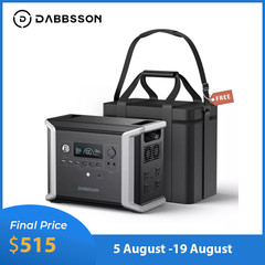 Dabbsson 1330Wh 1200W Portable Power Station Solar Generator for Road Trip RV