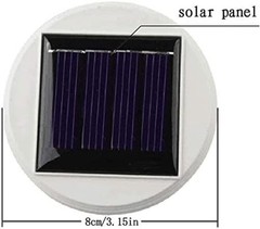 2 Pack Solar Panel Top Replacement for Table Lights, Color Changing Solar Mos…