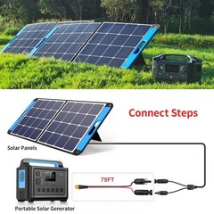10AWG 75FT XT60 Solar Extension Cable for Solar Panels & Power Stations
