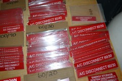 319 ~ Solar PV Warning Label Placards ~ Power Supply Sources for Utilities ~ g
