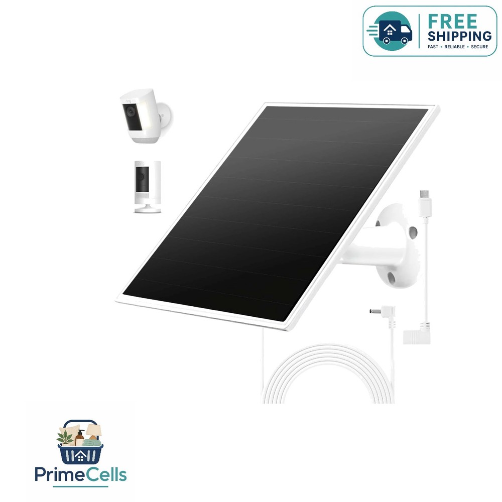 Efficient Solar Charger for Ring Stick Up Cam & Spotlight Cameras – Easy Install