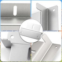 4/8PCS Solar Panel Z Bracket Mounting Kit Heavy Duty for RV Boat Roof Wall