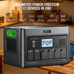 Used 2400W Portable Power Station 1843Wh Generator ,Pure Sine Wave AC,Delta2
