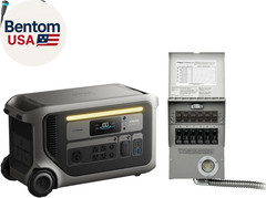 F3000 Portable Power Station with Home Backup Kit, 3,072Wh, 6,000W Recharging, S
