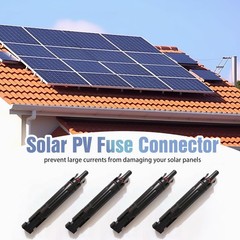 10A 15A 20A 30A 32A in-line Fuse Holder w/Fuses Solar PV Connectors 1/3/5/10 PCS