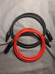 Cable de Extensión Solar 20Ft 10AWG Impermeable para Paneles y RV