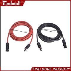 Findmall 1 Pair 6mm²/10AWG 20FT Solar Panel Extension Cable Wire Connector