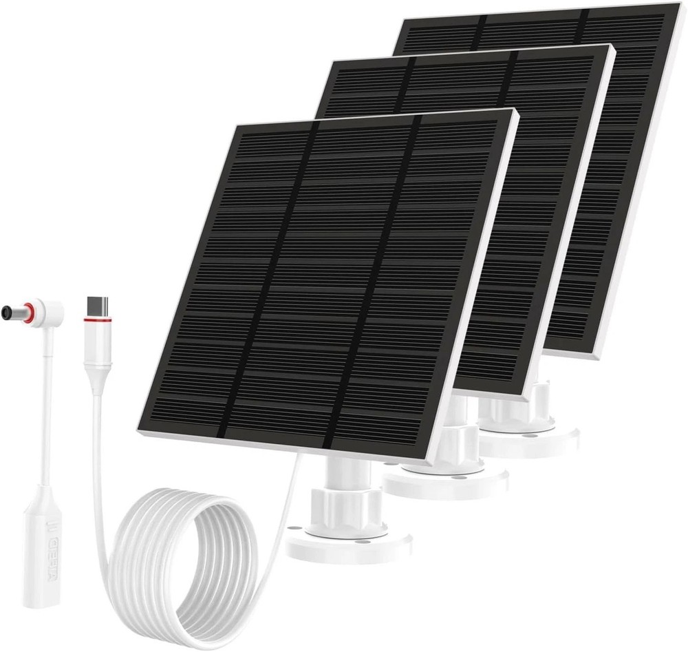 Solar Panels for Ring Camera Outdoor New Generation 5W 5V Solar Panel Charger…