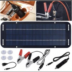 1 Pack Solar Panel Trickle Charger Kit 12V 30W Vehicle Battery Maintainer For RV