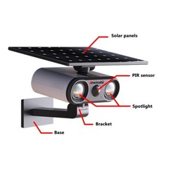 Solar Garden Light, with Induction Triggered Lighting Rainstorm Waterproof