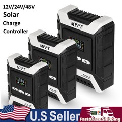 20-60A MPPT Solar Charge Controller Charger 12V/24V/48V with Color LCD Display