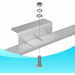 4 Pcs of Solar Panel Mounting Z Brackets for RV Boat Wall Off Gird Roof Inst