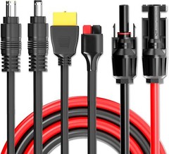 4-in-1 Solar Extension Cable Anderson XT60 DC7909 DC5521 for Portable Power Stat