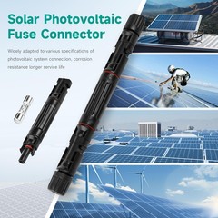 Waterproof in-Line Fuse Solar Panel Holder 10A 1000V PV Panel String Fuse Mal…