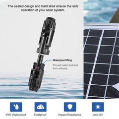 Waterproof Male Female M/F Wire Cable Connector Set Solar Panel Lot