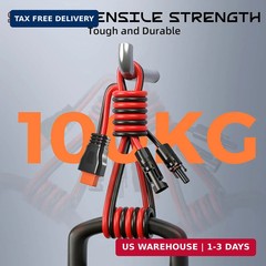 10FT 10AWG Solar to XT60i, 3 6 10 16 20 25FT Solar Panel Connector to XT60i-F Ad
