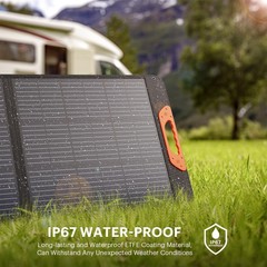 100W Portable Solar Panel,Camping Essentials, 20V ETFE Foldable Solar Charger