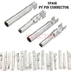 5Pairs PV Pin Solar Connector Pins Solar PV Terminal Pin Male Female