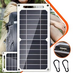 Portable 10W Solar Panel Charger USB Monocrystalline for Phone Outdoor Camping
