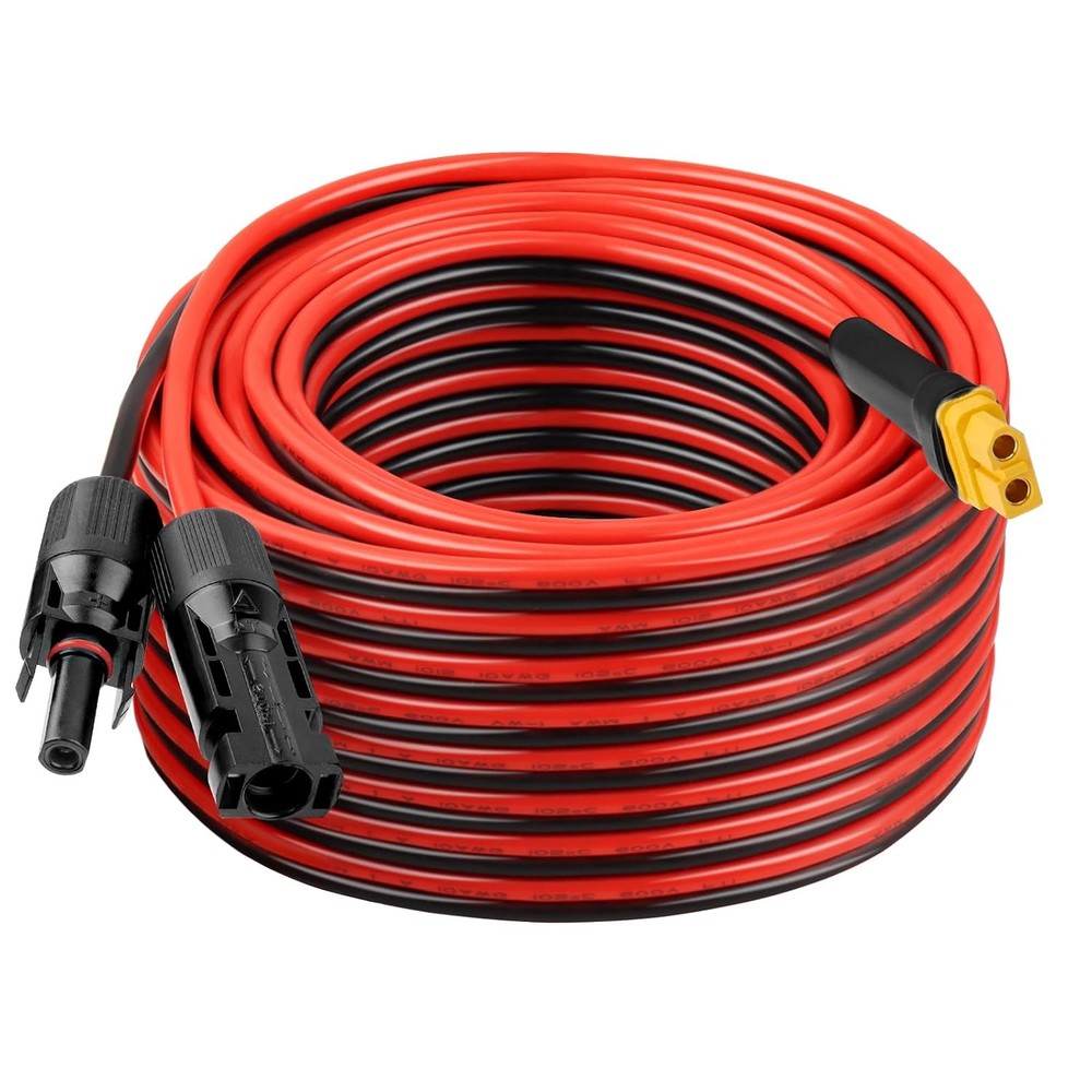 50FT XT60 Solar Extension Cable 10AWG