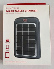 Voltaic Fuse 6 Watt Solar Tablet Charger Kit, 4000mAh Battery, USB, Waterproof