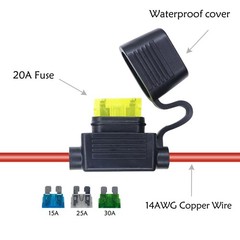 RIIEYOCA 14AWG Battery Alligator Crocodile Clip to Solar Connector Black