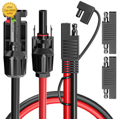 Solar Panel Connectors to SAE Adapter Cable 10AWG Solar to SAE PV Extension Wire