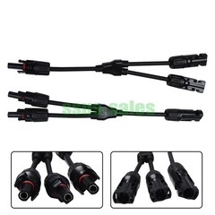 Solar MC-4 Photovoltaic Connector Y-Type Splitter Adapter with Waterproof NEW