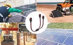 Anderson Y Splitter Cable,12AWG Solar Charging Cable for Solar Generator Power