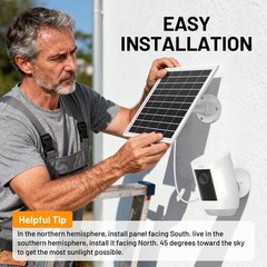 7W Solar Panel Charger for Ring Stick Up Cam & Spotlight Cam Plus/Pro – 3 Pack,