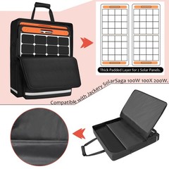 Solar Panel Storage Bag for 2 Solar Panels, Carrying Case for Jackery SolarSa…