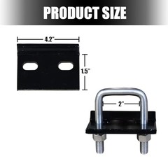Hitch Tightener Stabilizer for 1.25″ & 2″ Hitches – Carbon Steel Anti-Rattle