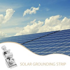 4Pcs Aluminum Solar Panel Mount Grounding Lug Clips for Home Roof Carports