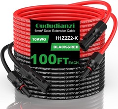 100ft Solar Extension Cable Pair