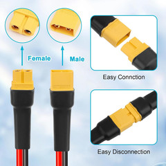 10AWG 20FT XT60 Extension Cable 2 3 5 10 15 20 25 30 35 40 50 75 100FT XT60 Fema