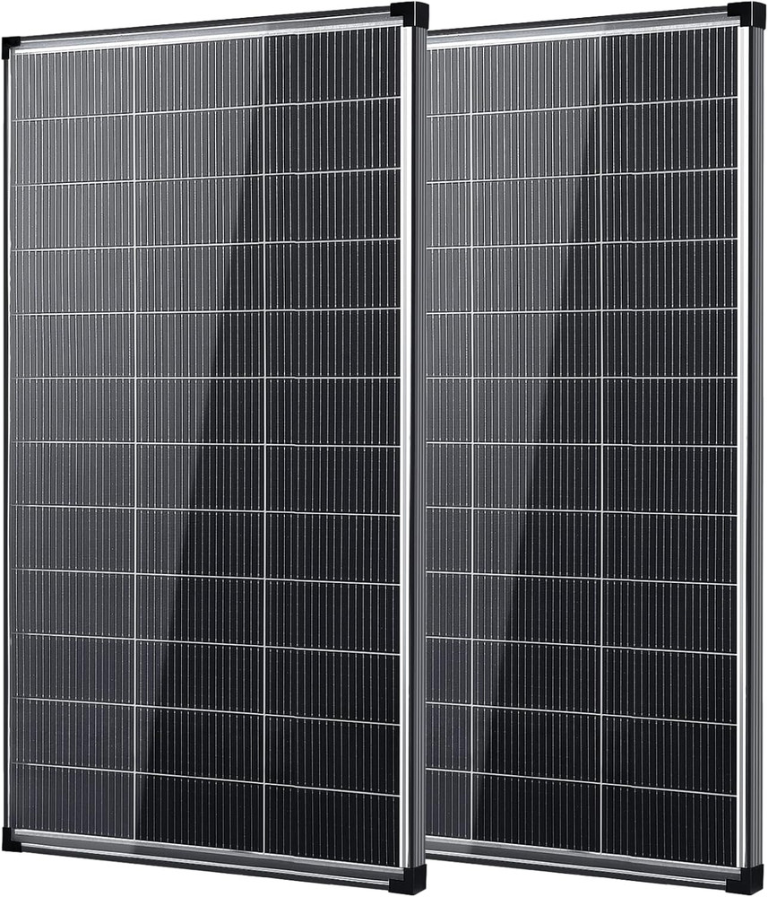 400W Bifacial Solar Panels, 2x200W High-Efficiency Monocrystalline Modules