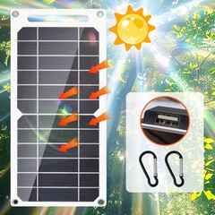 Portable 10W Solar Panel Charger USB Monocrystalline for Phone Outdoor Camping