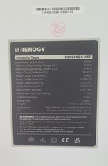 Renogy Shadow Flux 200W Solar Panel. RSP200DC-ASR, Mono 31.3V DC, Anti-Shade.