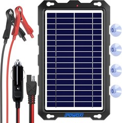 Durable 7.5W Solar Charging Kit for Automotive & Marine Battery Maintenance