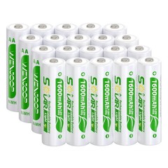 20 Pack AA Rechargeable Batteries for Solar Lights