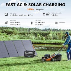 ALLWEI 400W Foldable Portable Solar Panel for Power Station Outdoor Camp IP67