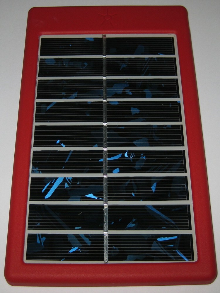 2 Watt Solar Panel Charger w/ USB Female Port – 5.5 V DC – 360 mA – 6.5″ x 3.85″
