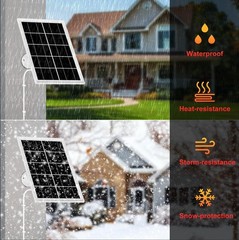 2-Pack 7W Solar Panel Charger for Ring Stick Up Cam & Spotlight Cam Plus/Pro – 1
