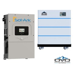 30KW Complete Offgrid Solar Kit – 15K Sol-Ark Inverter + 15.36KW OMO Stack Lithi