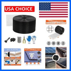 6in x 50ft Solar Panel Bird Guard & Critter Guard Mesh Kit, Solar Panel Bird …
