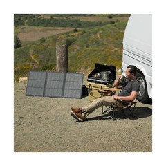 SunJack 120W Folding Portable Solar Panel with Kickstands, MC4/PD60 USB-C/USB…