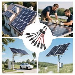 30A 1000V Y Type Solar Branch Connector For Multiple Panel Wiring Enduring
