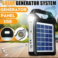 Portable Solar Panel Generator 220V Power Station Storage System USB Charger LED