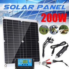 200W Watts Solar Panel Kit 12V Battery Charger with 100A Controller Caravan Boat